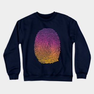 Finger print Colorful Crewneck Sweatshirt